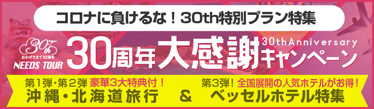 ニーズツアー30周年大感謝キャンペーン