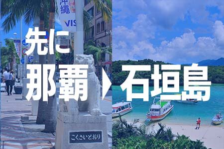 先に本島那覇を、後から石垣島を周遊