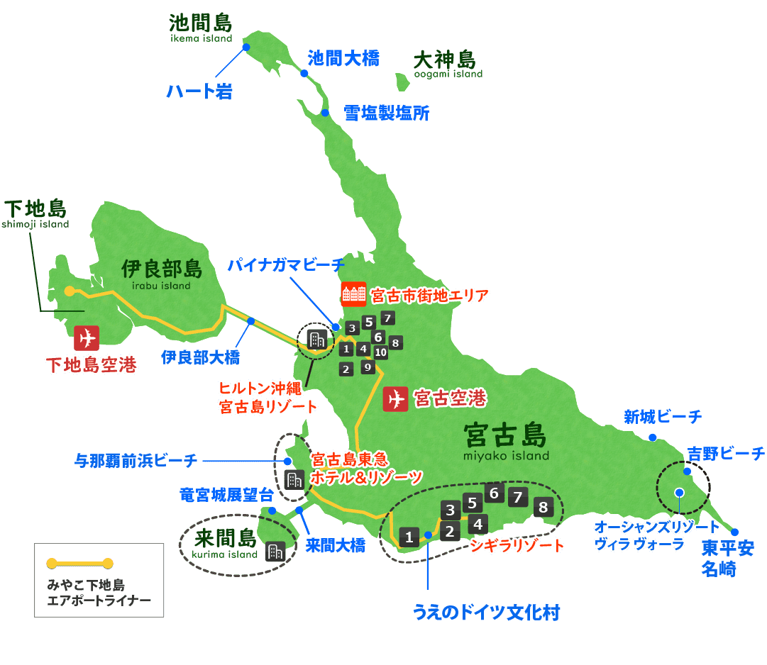 Miyako map