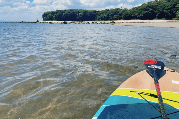 糸ヶ浜でのSUP体験