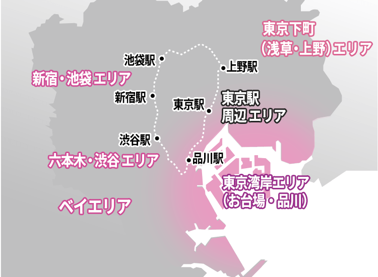 東京エリアのおすすめ観光スポット紹介