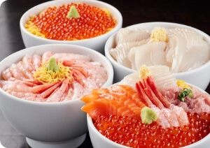 北海道の海鮮丼